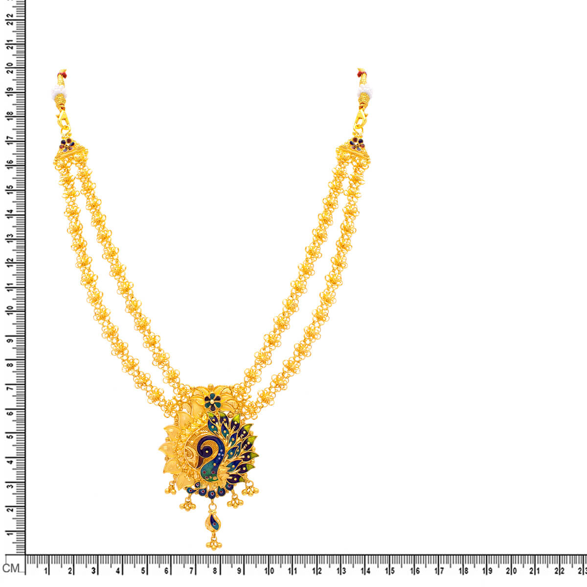 Peacock Marvel Gold Short Necklace
