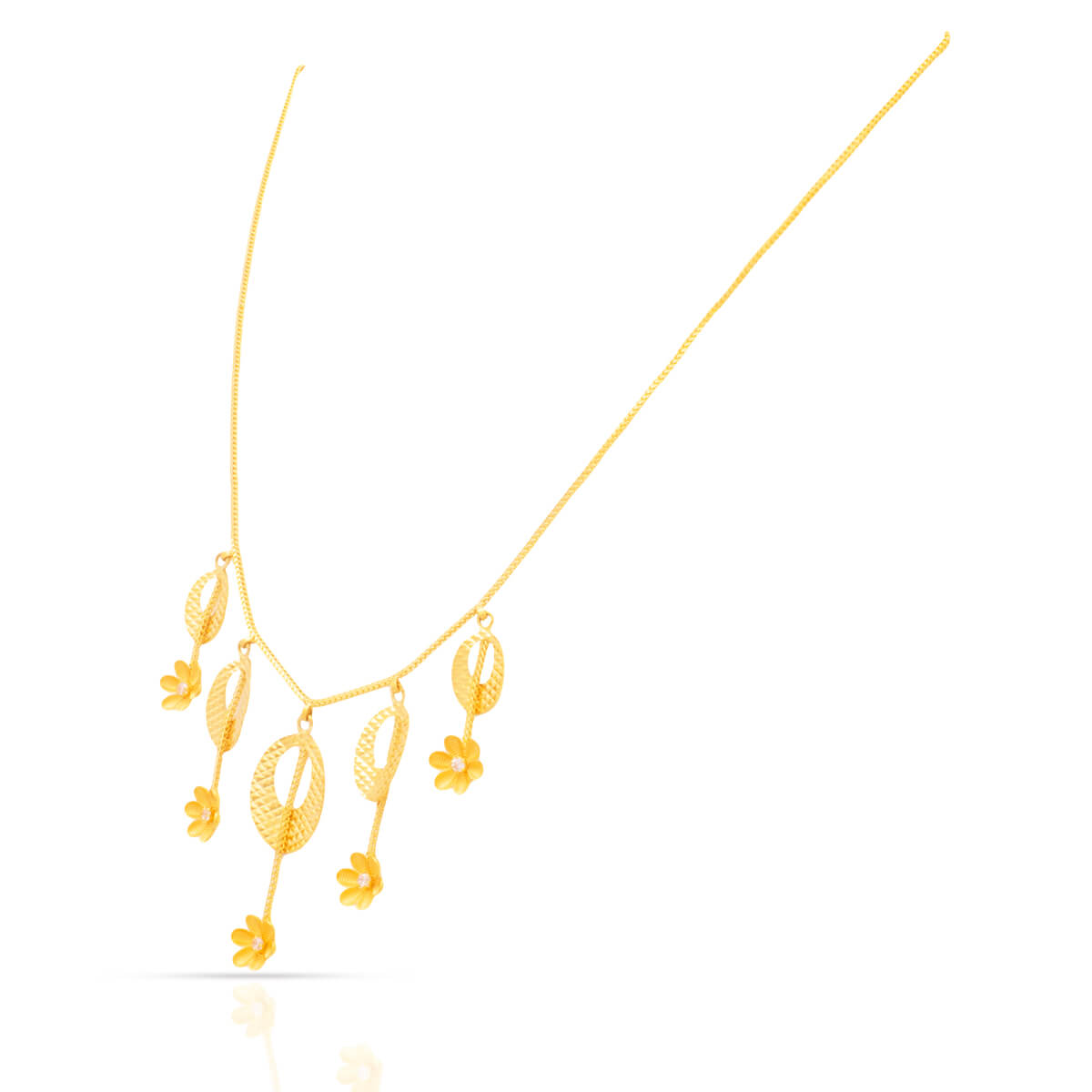 Gold Short Necklace with Minimlaist Flair
