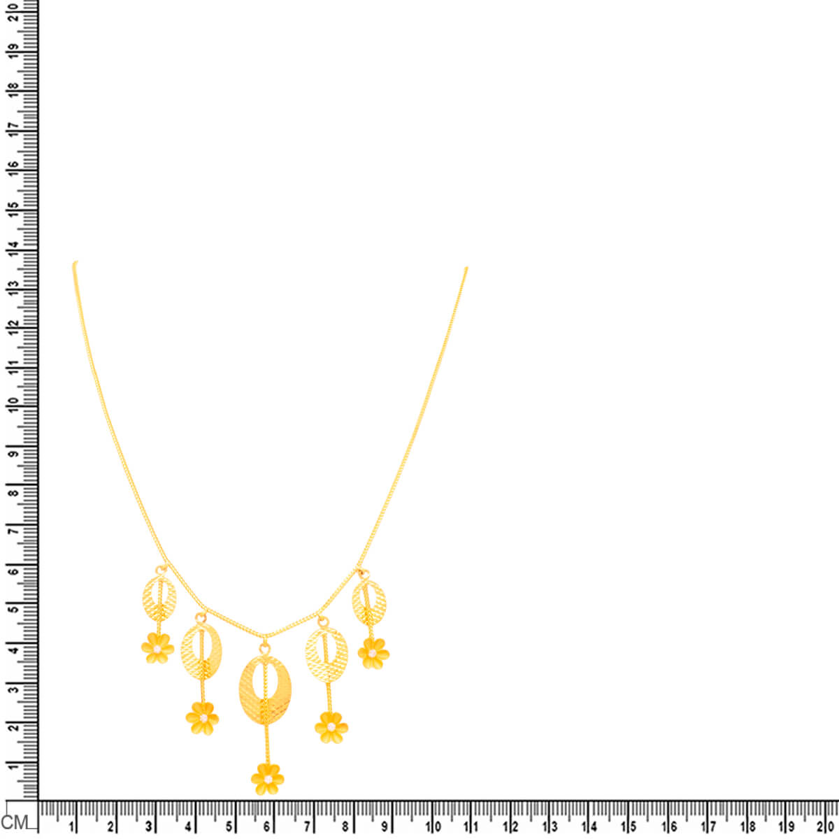 Gold Short Necklace with Minimlaist Flair