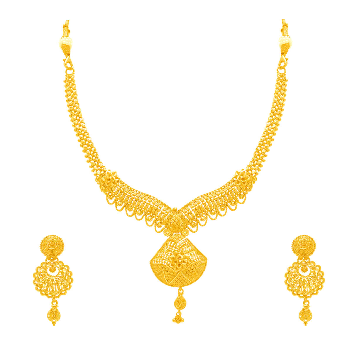 Marvelous Gleam Gold Short Necklace