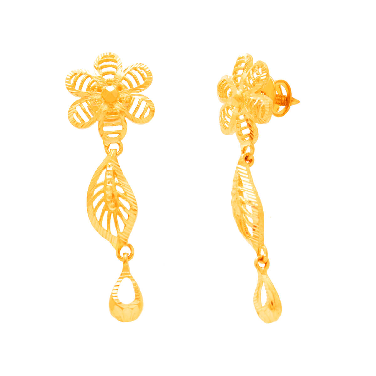 Blooming Spendour Gold Short Necklace