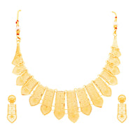 Contemporary Graceful Wedding Gold Necklace