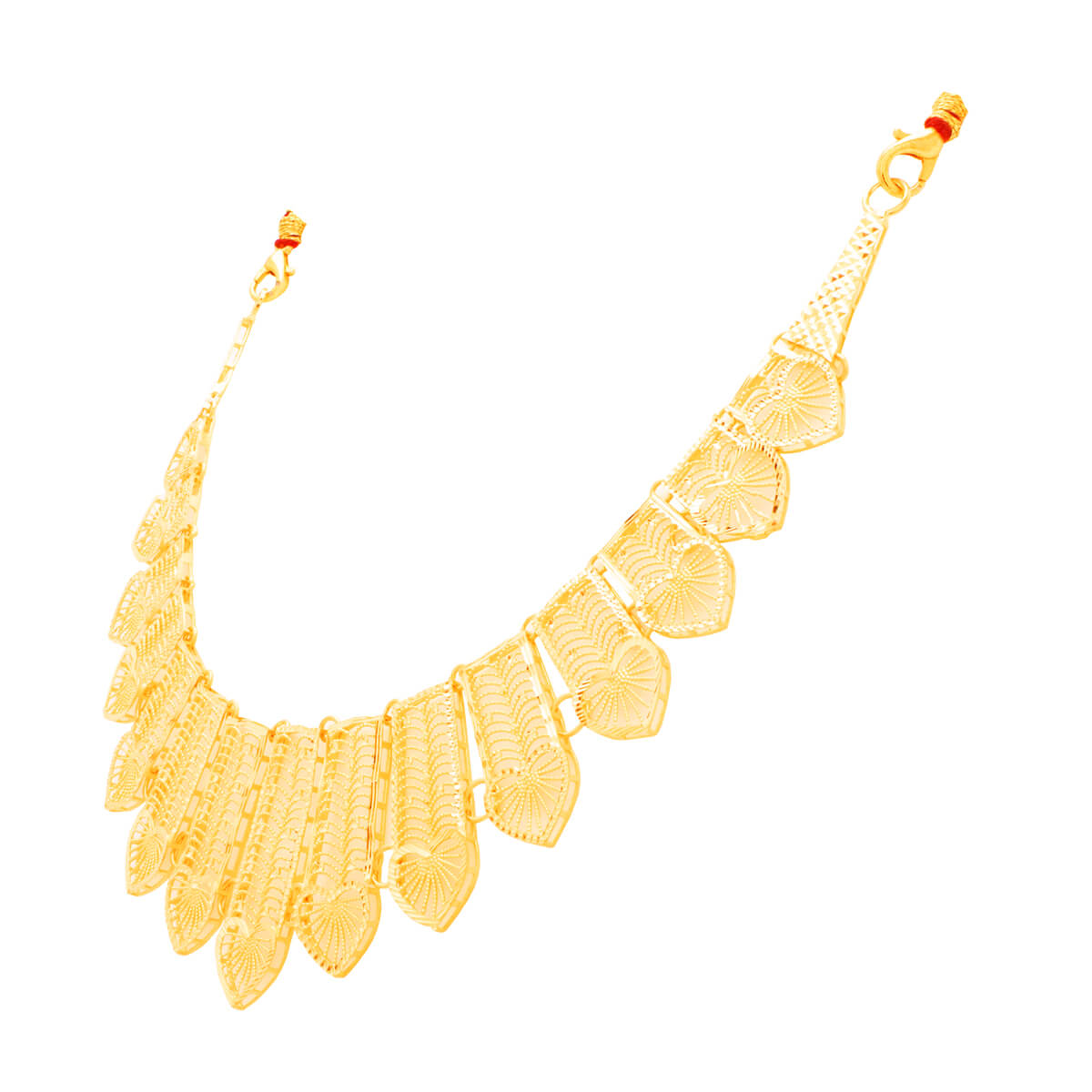 Contemporary Graceful Wedding Gold Necklace