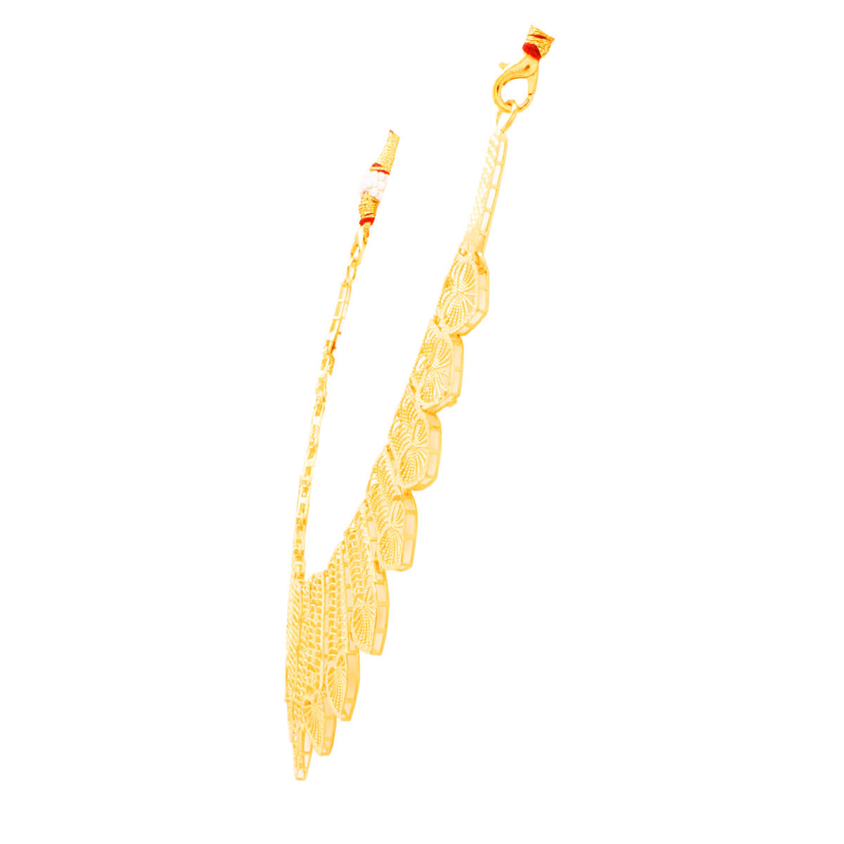 Contemporary Graceful Wedding Gold Necklace