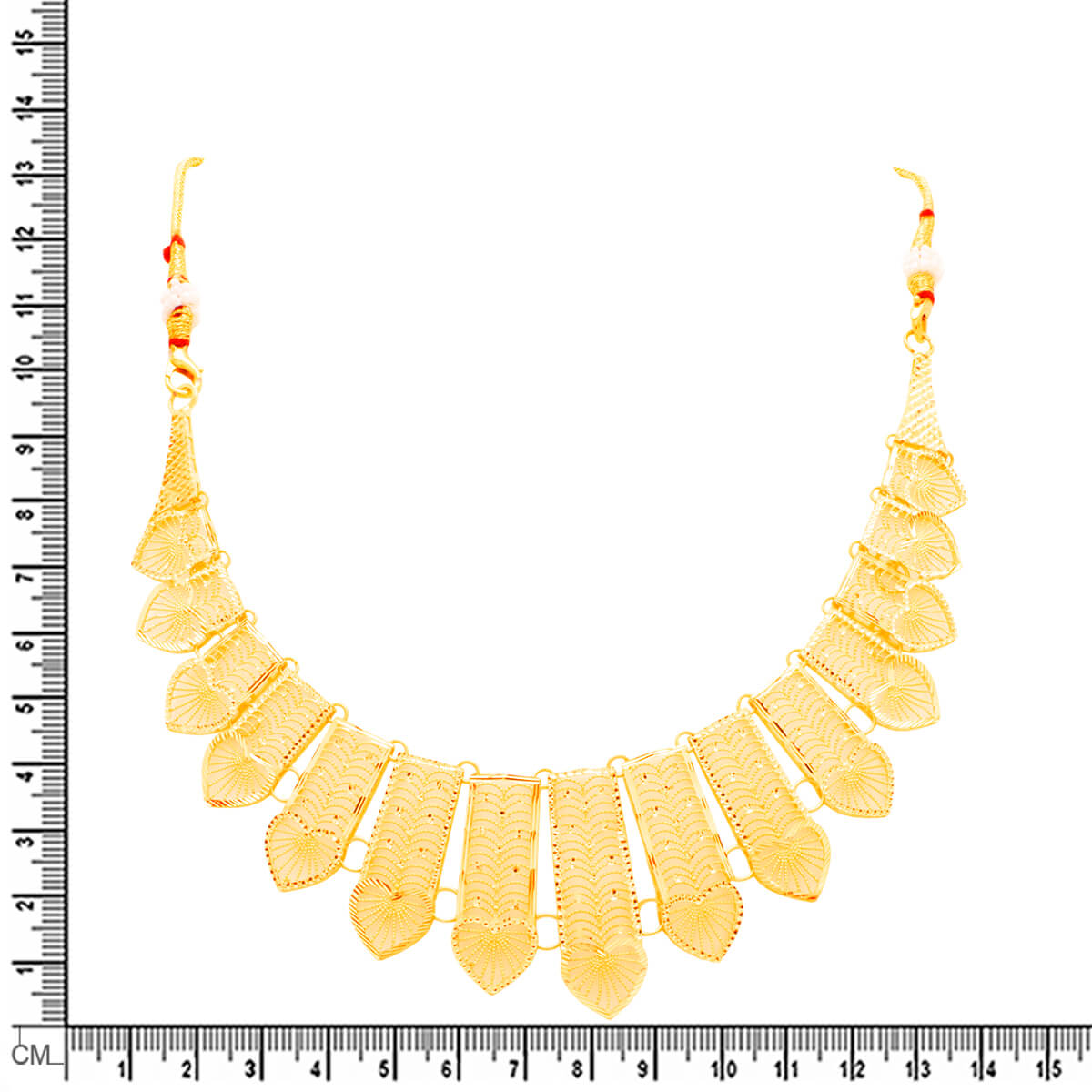 Contemporary Graceful Wedding Gold Necklace