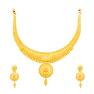 Bridal Shimmer Wedding Gold Necklace