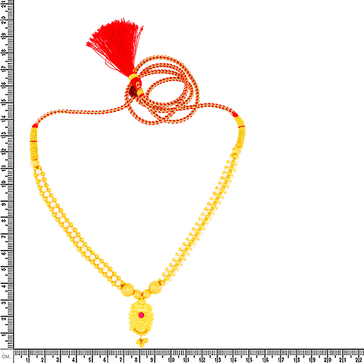 Modest and Classic 22K Gold Thushi