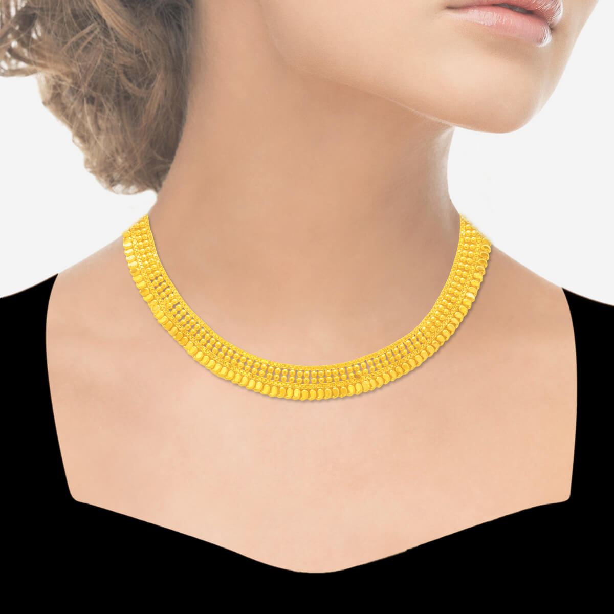 Elegant Bold Gold Short Necklace