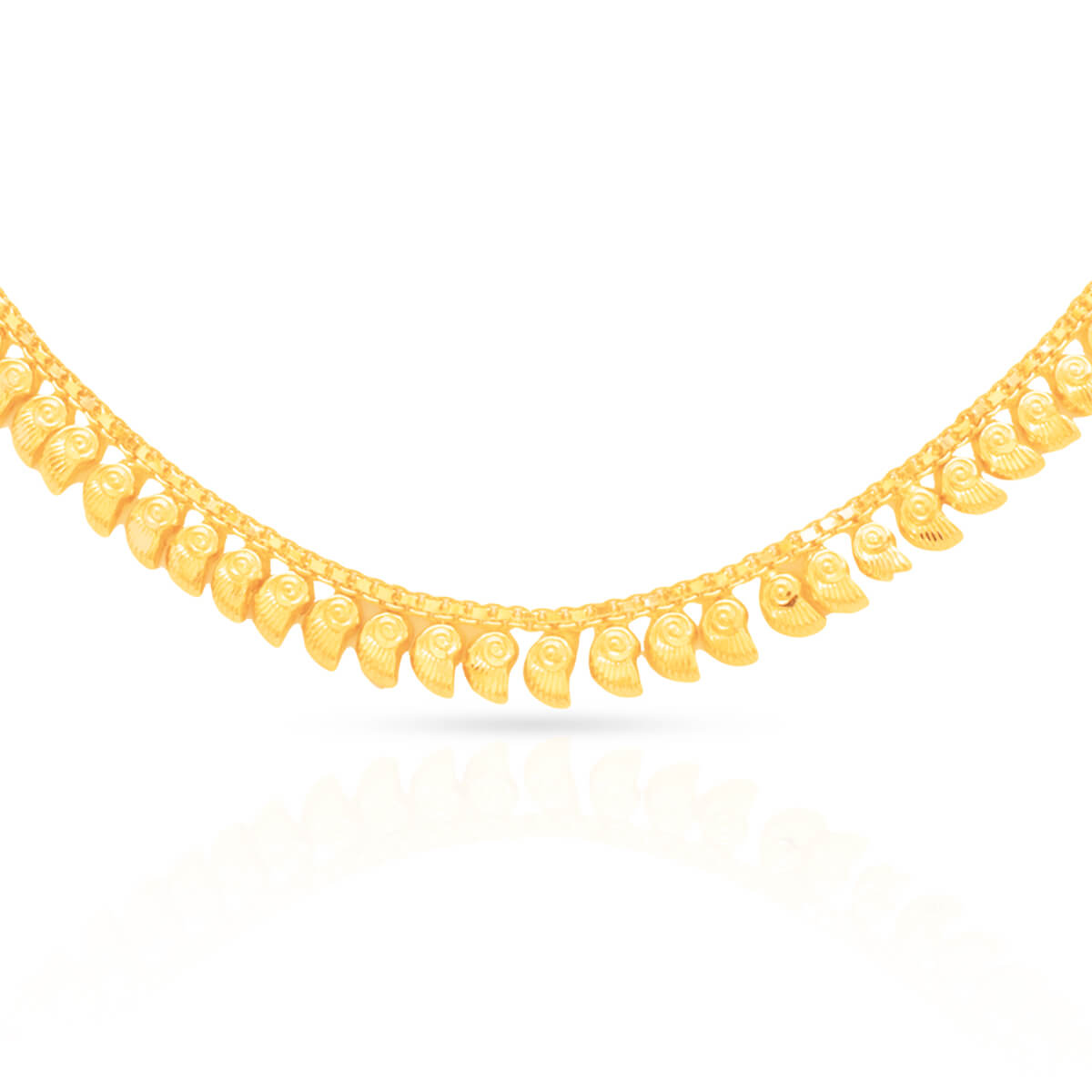 Gold Short Necklace And Earrings For Elegant Glow