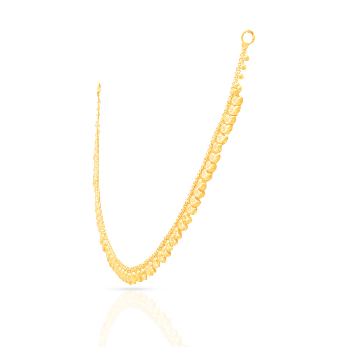 Gold Short Necklace And Earrings For Elegant Glow