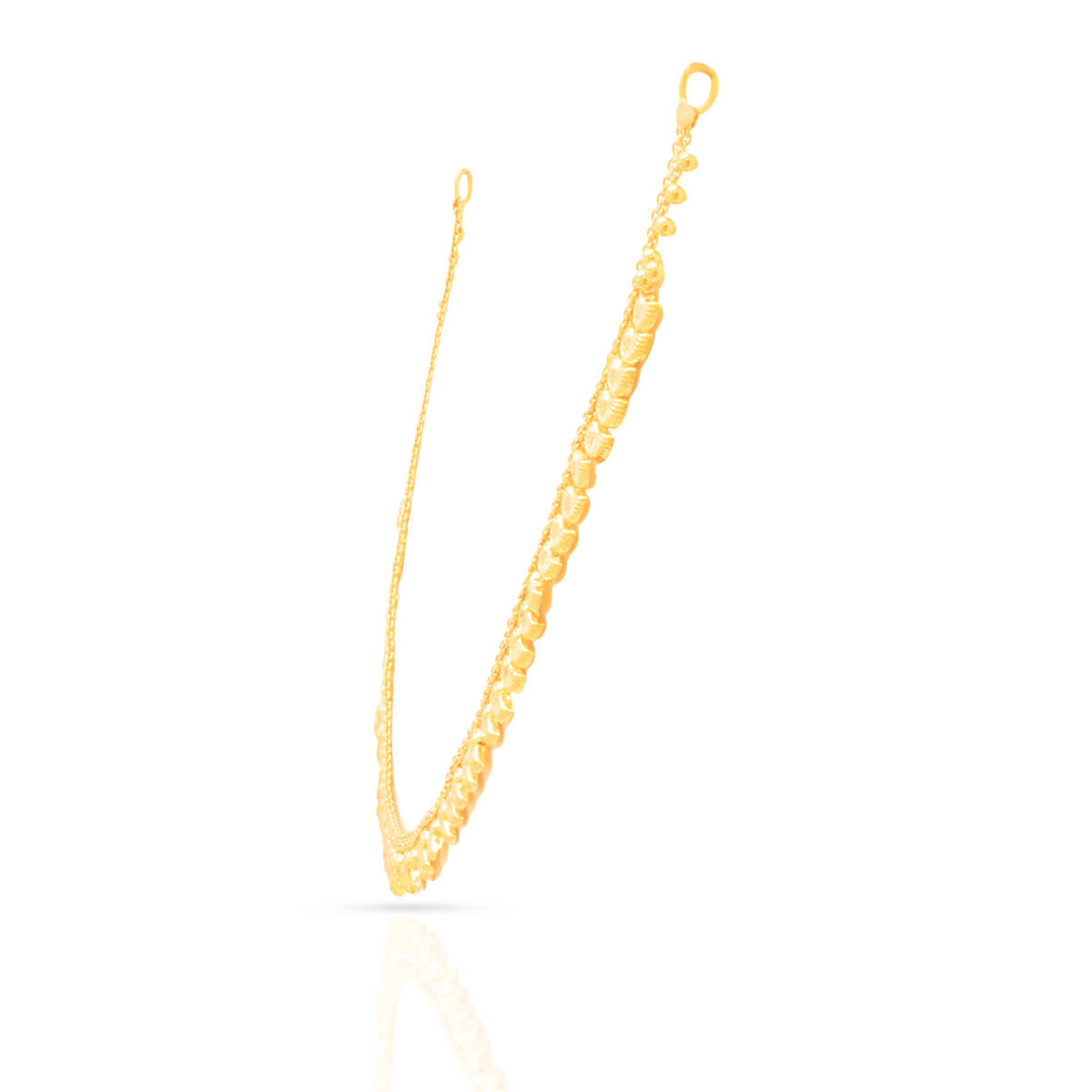 Gold Short Necklace And Earrings For Elegant Glow