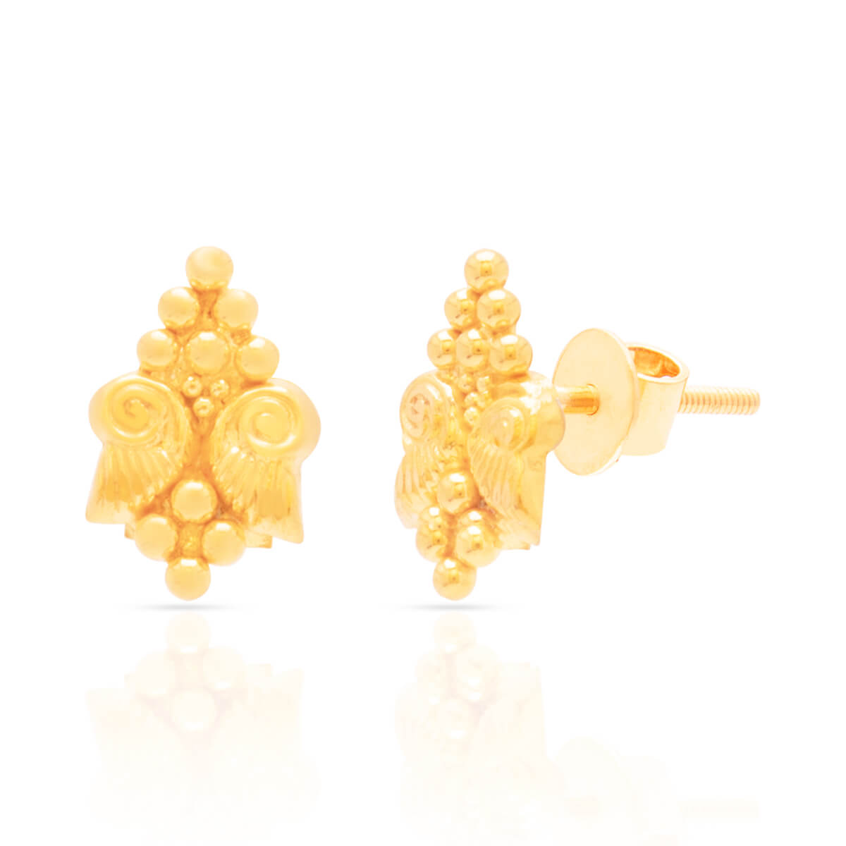 Gold Short Necklace And Earrings For Elegant Glow