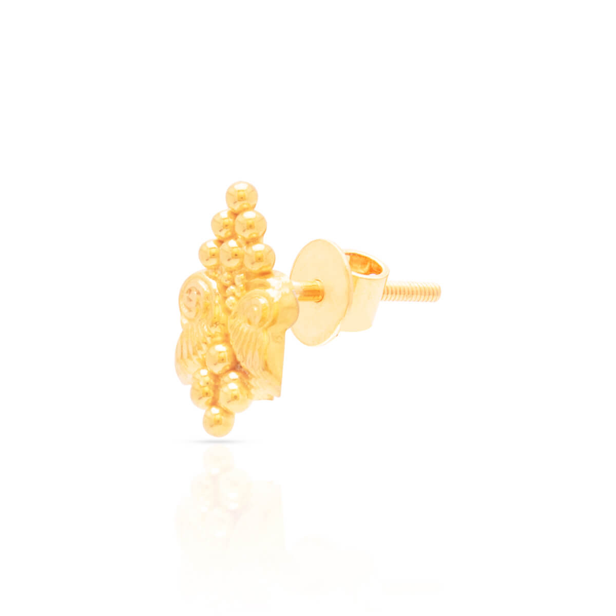 Gold Short Necklace And Earrings For Elegant Glow