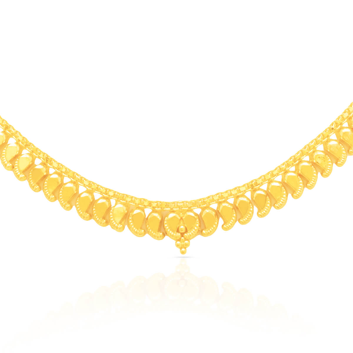 Gold Short Necklace And Earrings For Elegant Charm