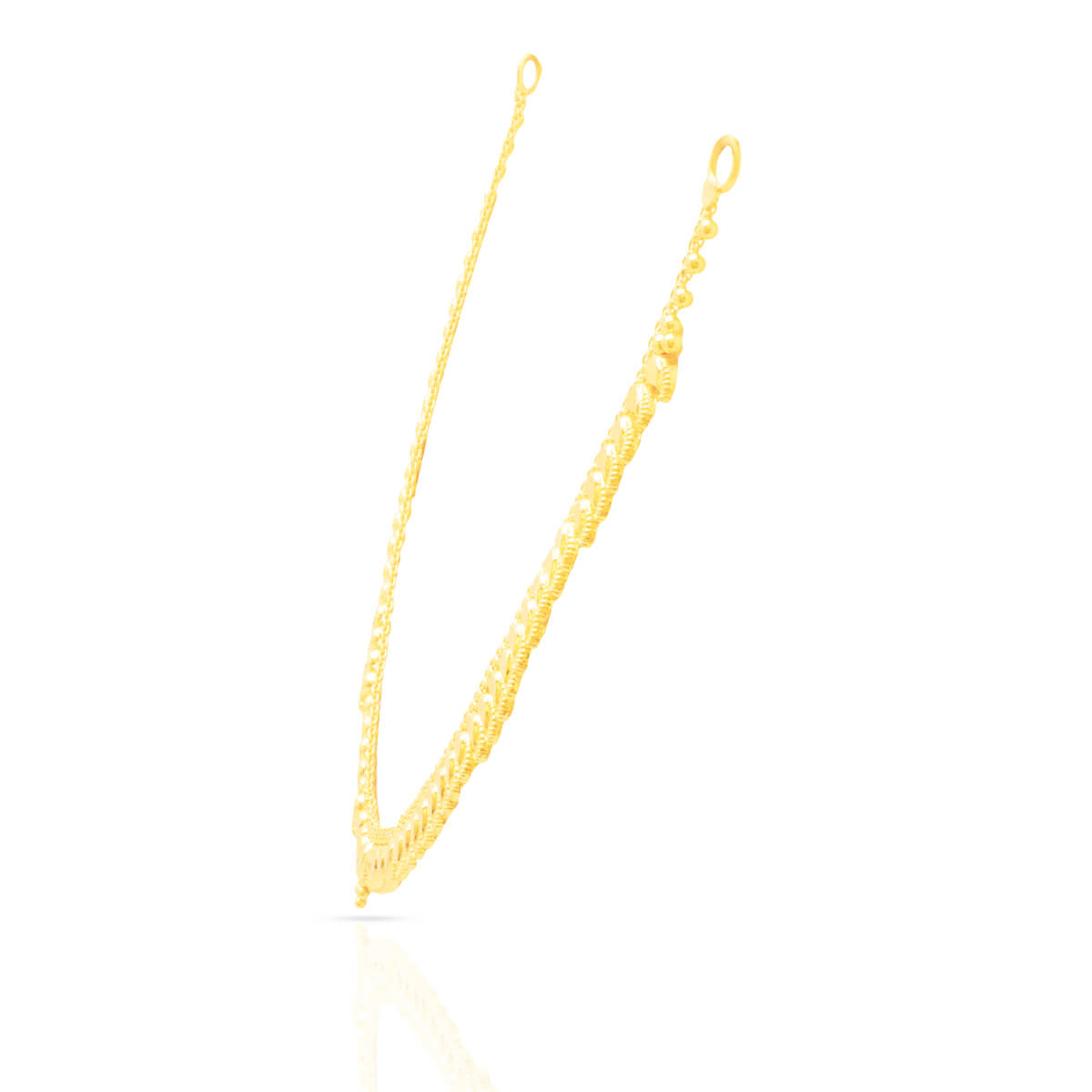 Gold Short Necklace And Earrings For Elegant Charm