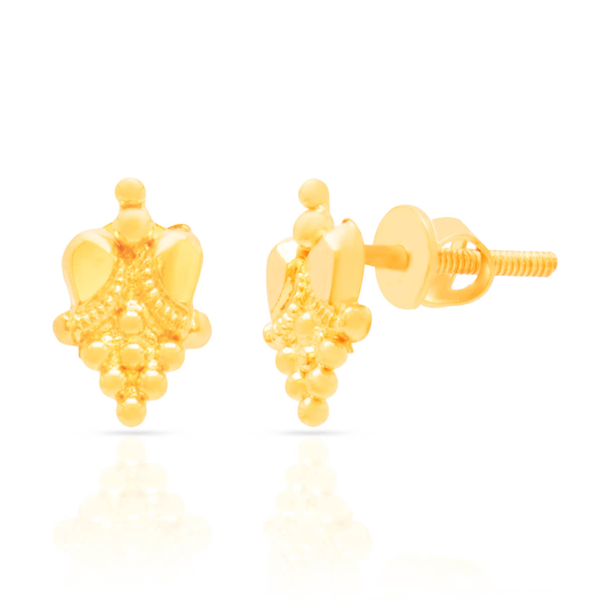 Gold Short Necklace And Earrings For Elegant Charm