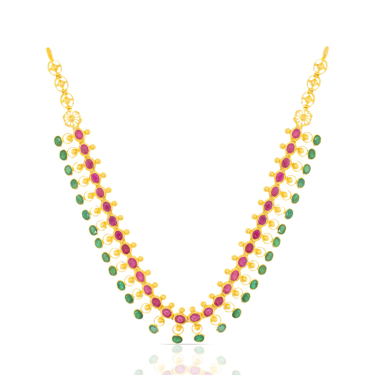 Opulent Glow Gold Short Necklace