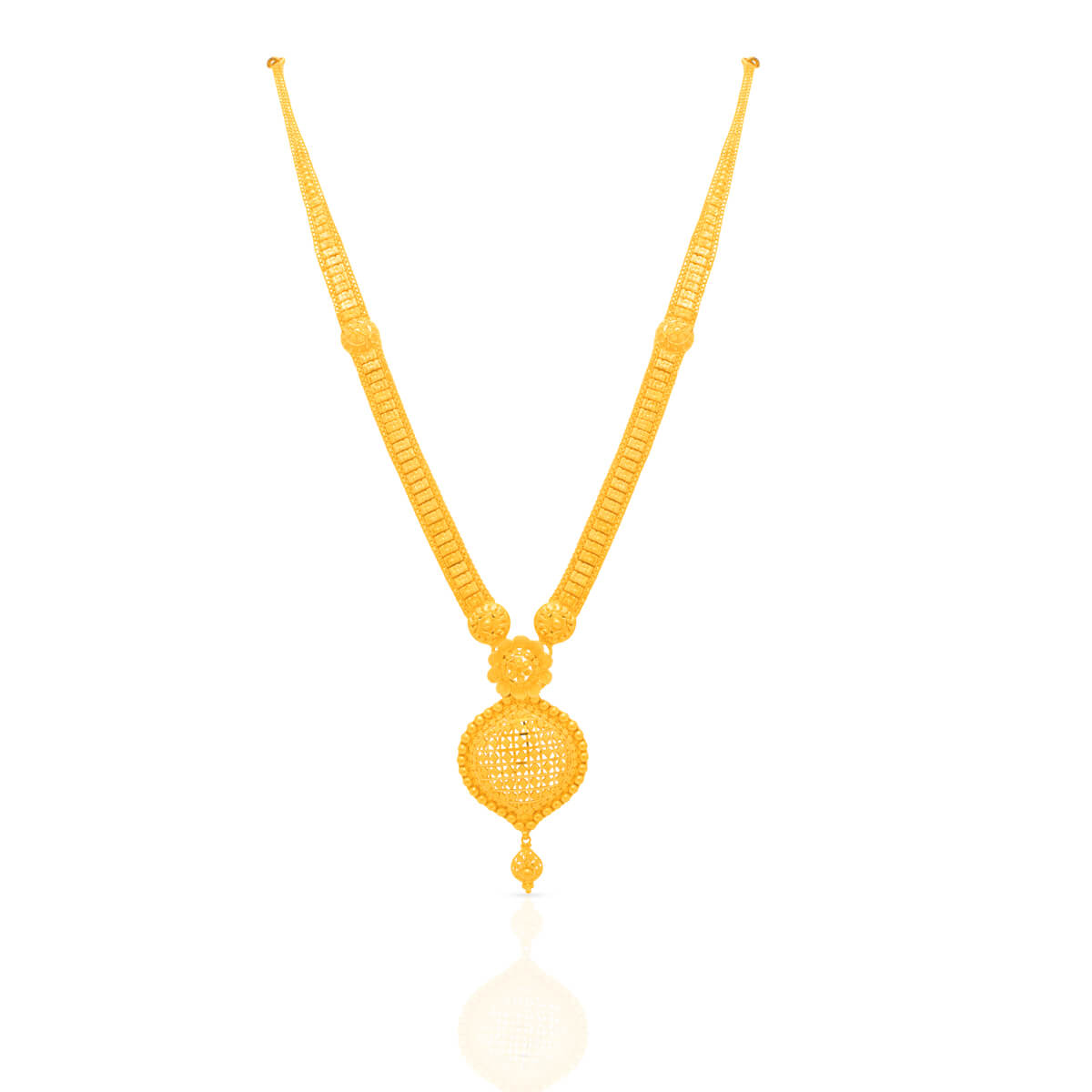Sophisticated Charm Long Gold Necklace