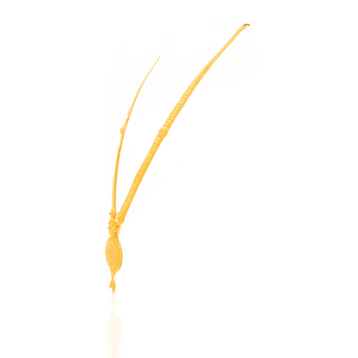Sophisticated Charm Long Gold Necklace