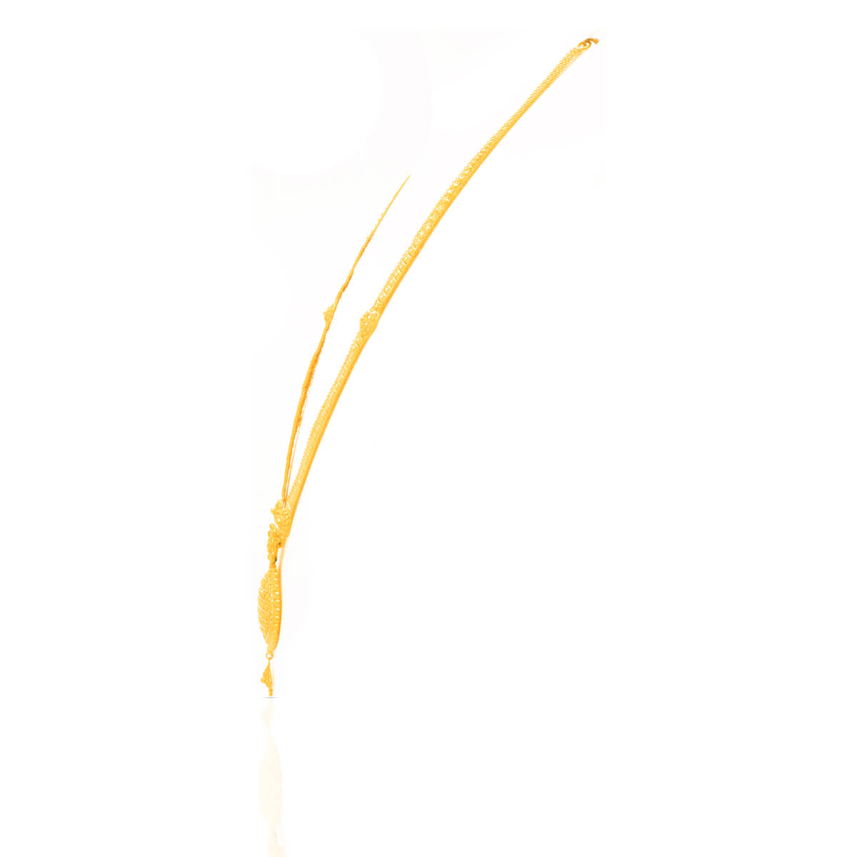 Sophisticated Charm Long Gold Necklace