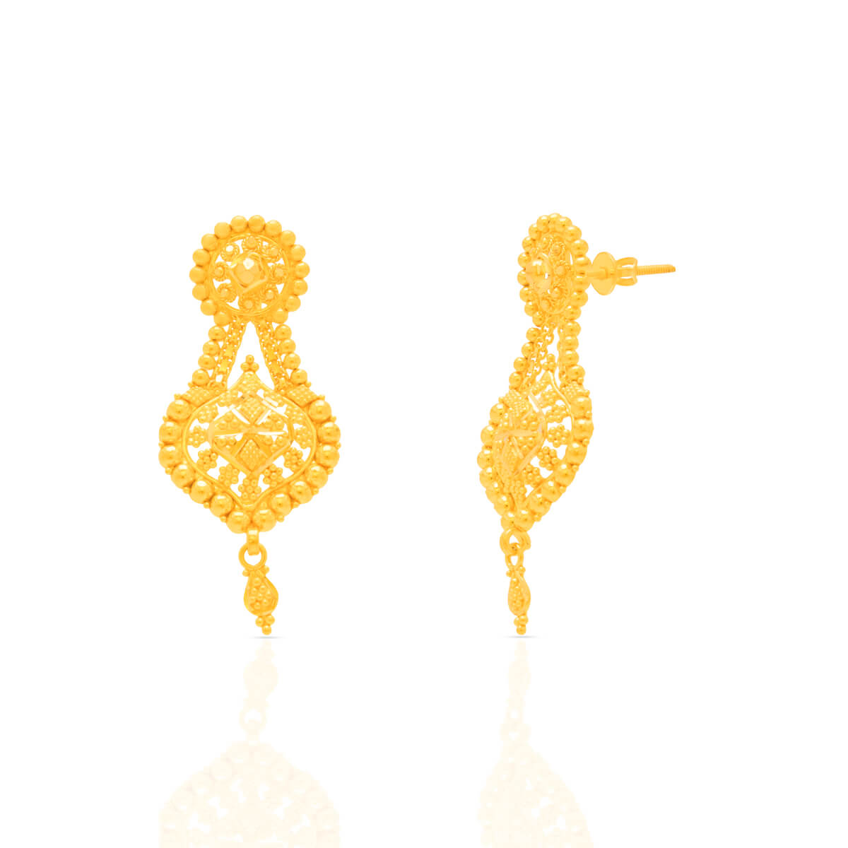Sophisticated Charm Long Gold Necklace