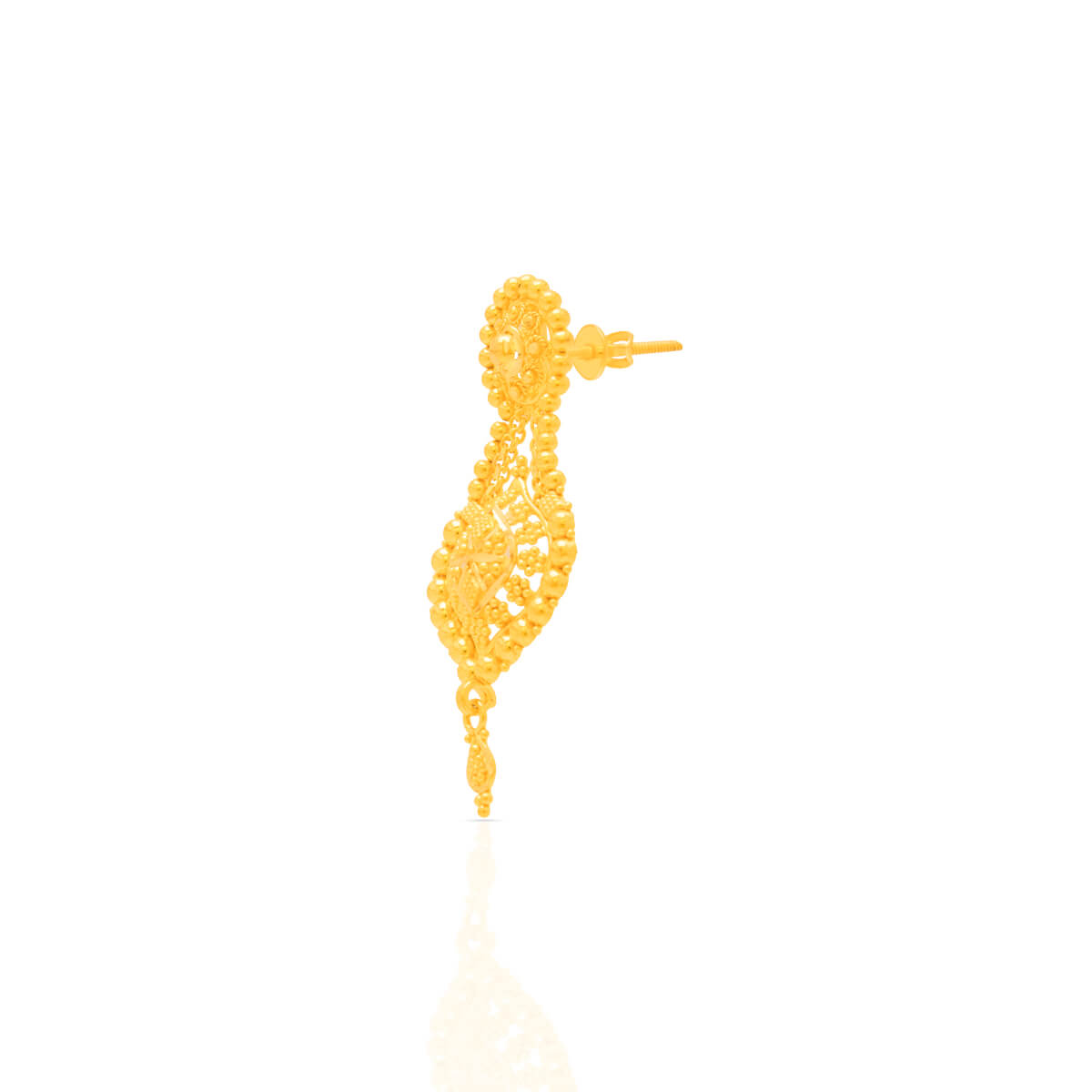 Sophisticated Charm Long Gold Necklace