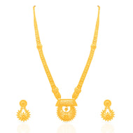 Lustrous Grace Long Gold Necklace