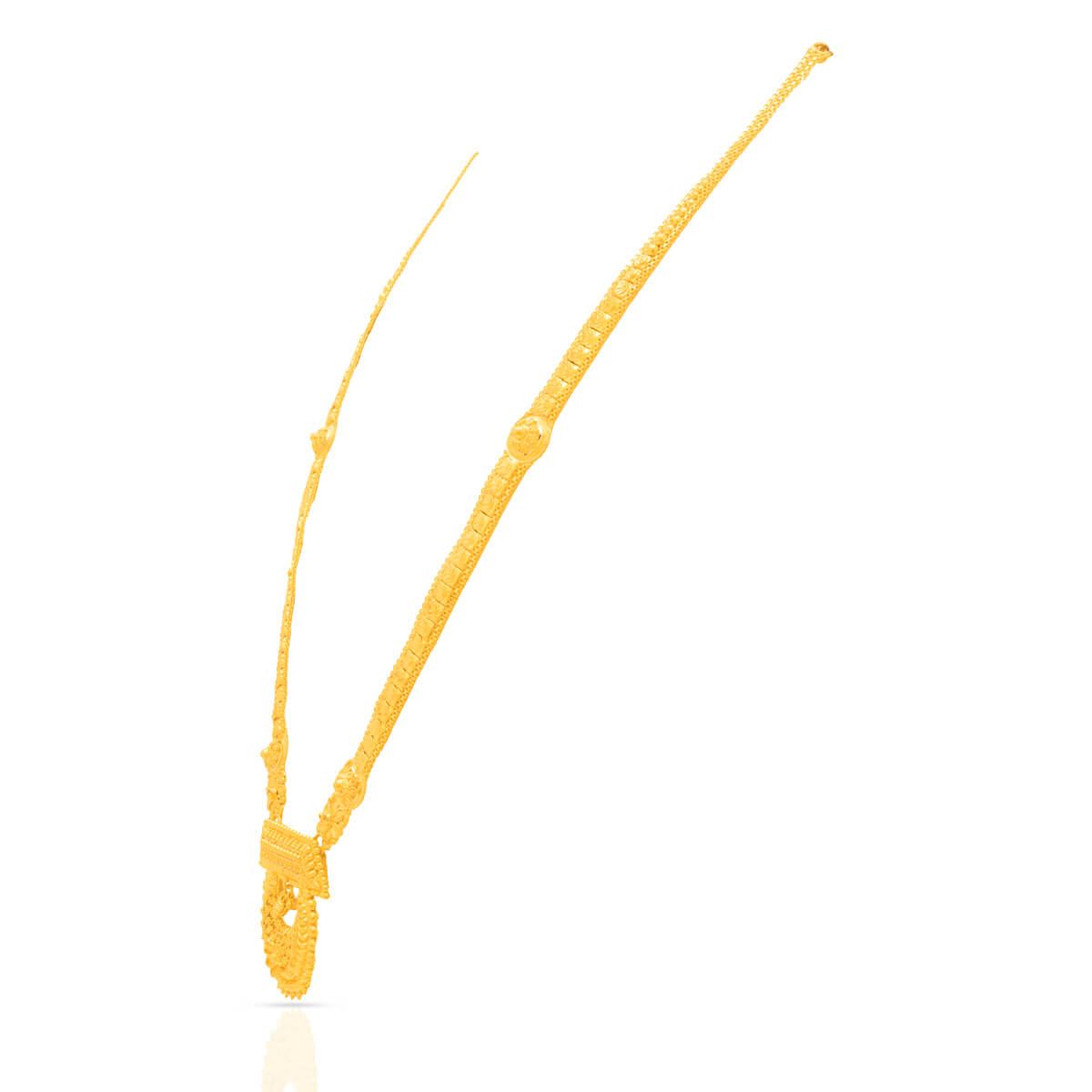 Lustrous Grace Long Gold Necklace