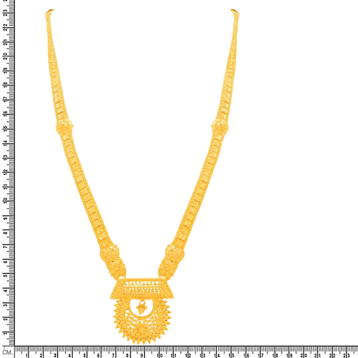 Lustrous Grace Long Gold Necklace