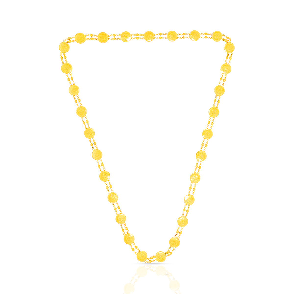 Graceful Glory 22K Gold Long Necklace