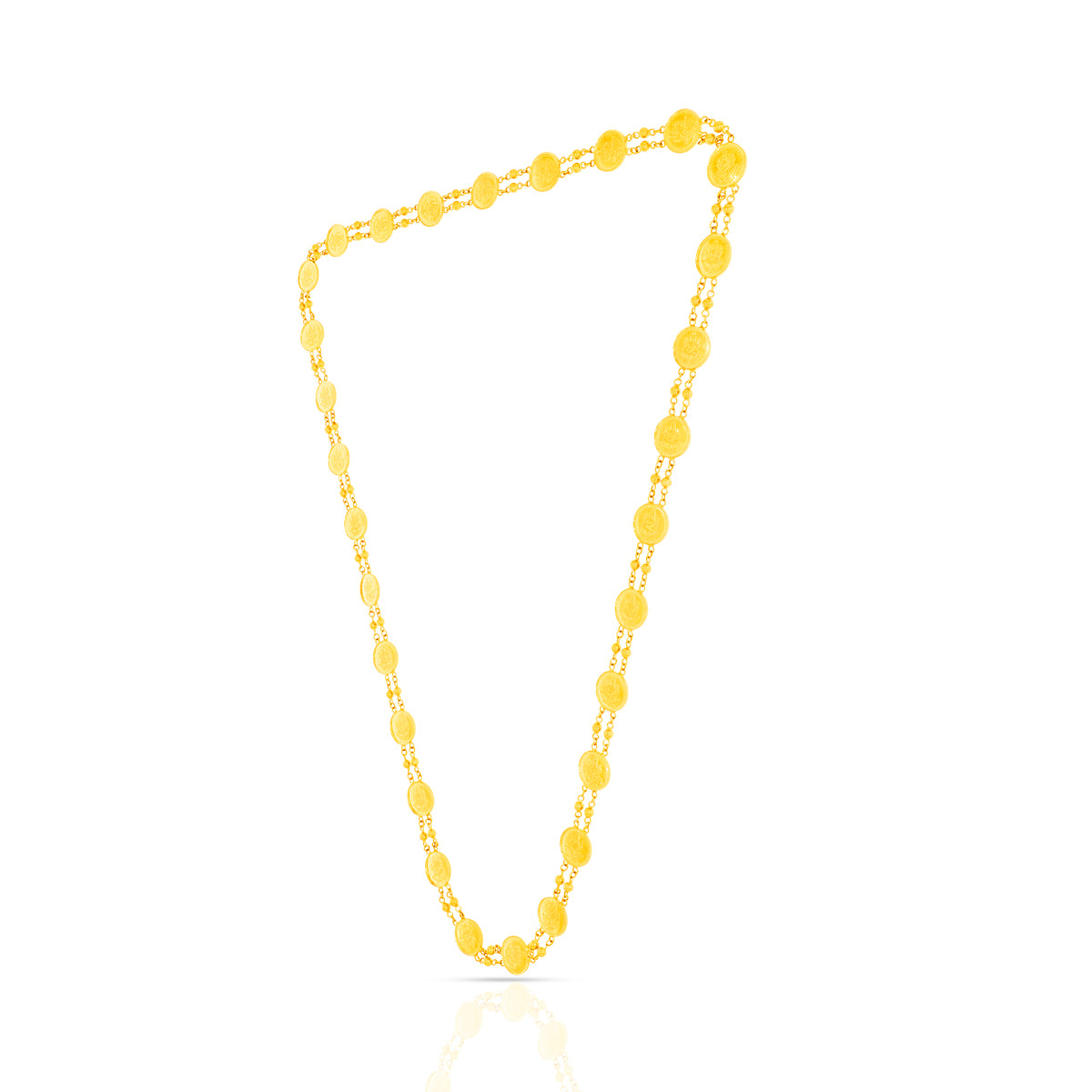 Graceful Glory 22K Gold Long Necklace