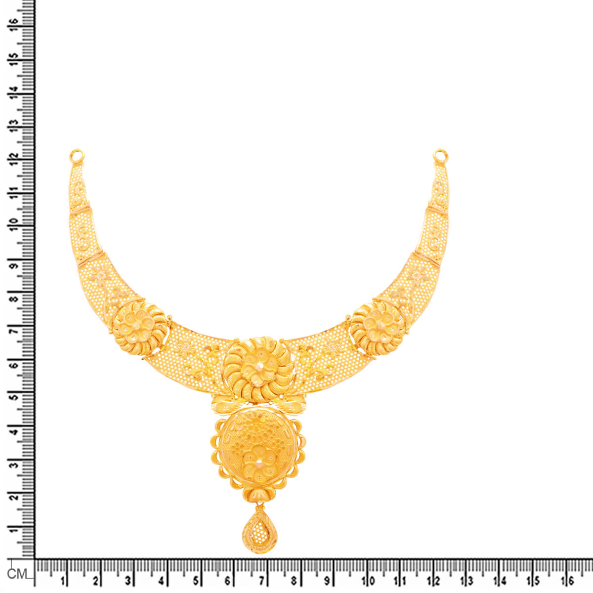 Exclusive Floral Grace Wedding Gold Necklace