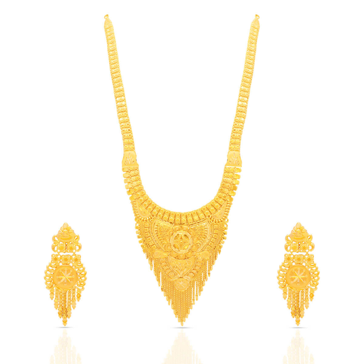 Magnificient Gleam Wedding Gold Necklace