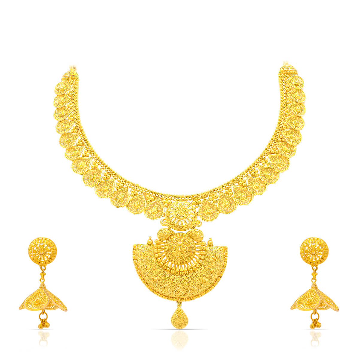 Alluring Marvel Wedding Gold Necklace