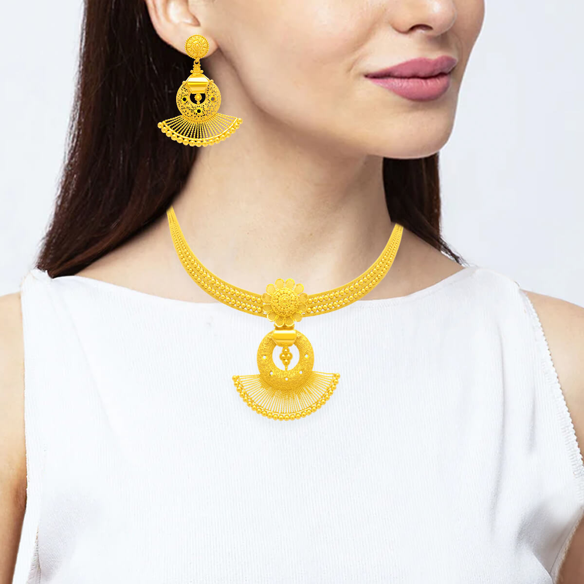 Splendour Glow Wedding Gold Necklace