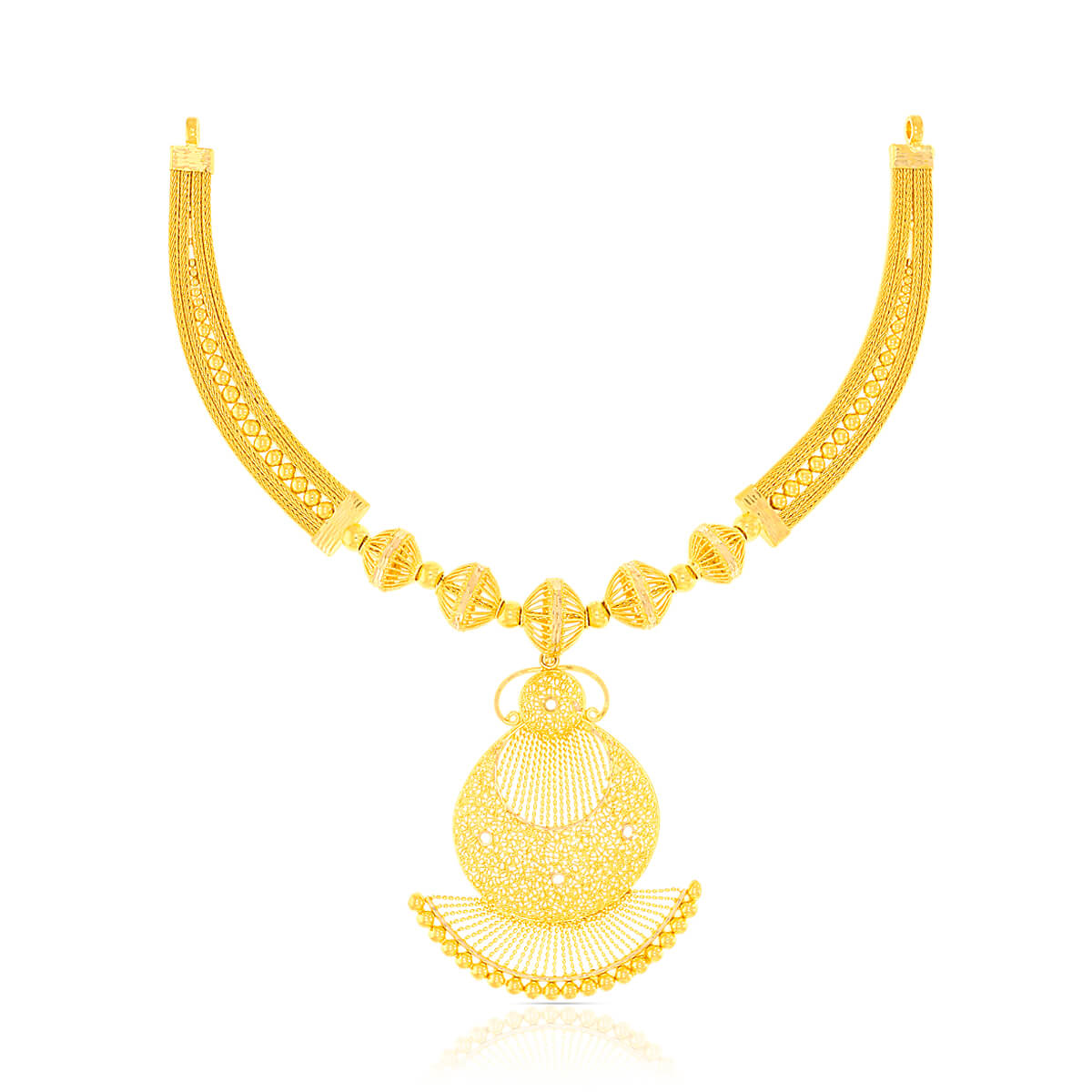 Majestic Marvel Wedding Gold Necklace