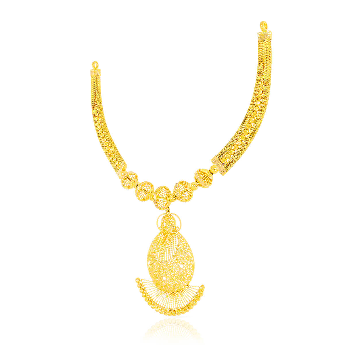 Majestic Marvel Wedding Gold Necklace