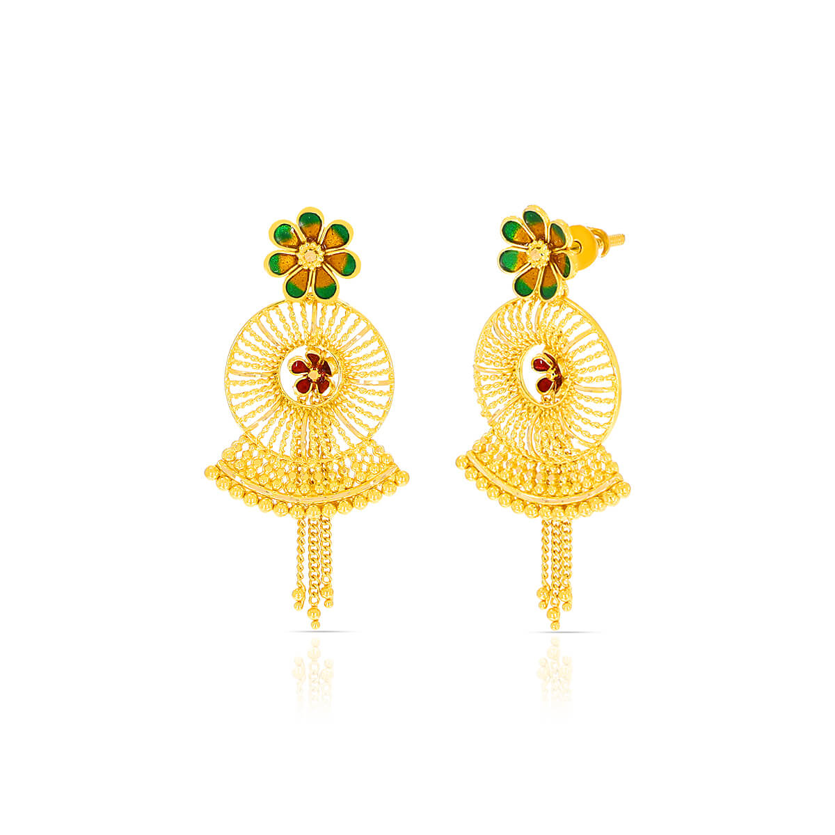 Floral Elegance Wedding Gold Necklace