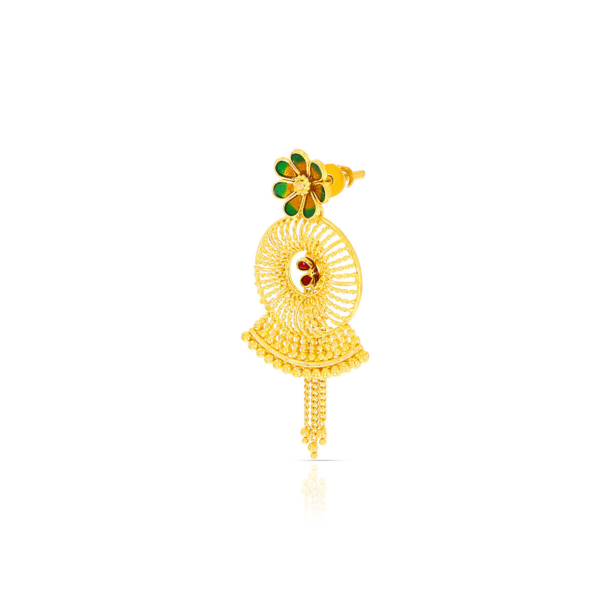 Floral Elegance Wedding Gold Necklace