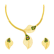 Urban Foliate Gold Short Necklace