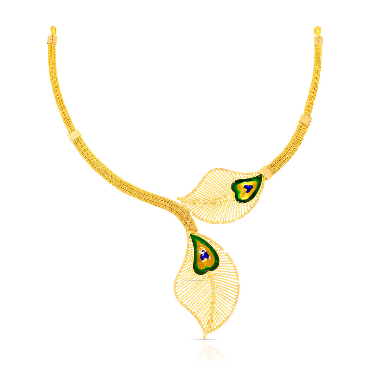 Urban Foliate Gold Short Necklace