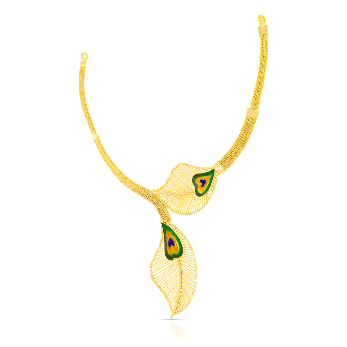 Urban Foliate Gold Short Necklace