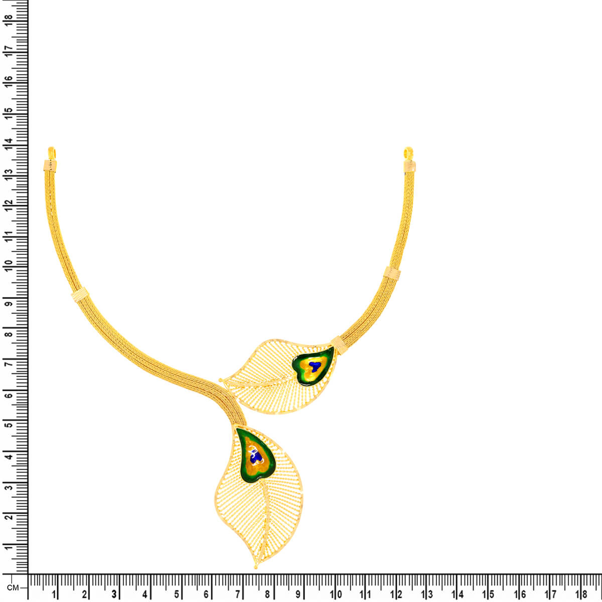 Urban Foliate Gold Short Necklace
