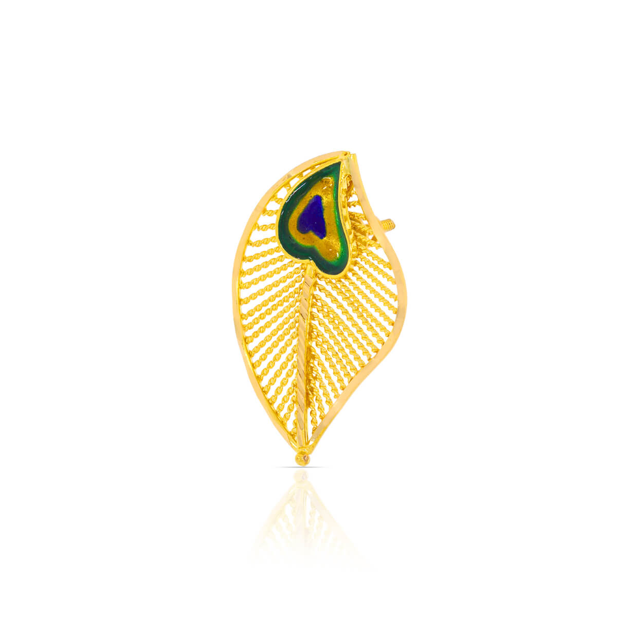 Urban Foliate Gold Short Necklace