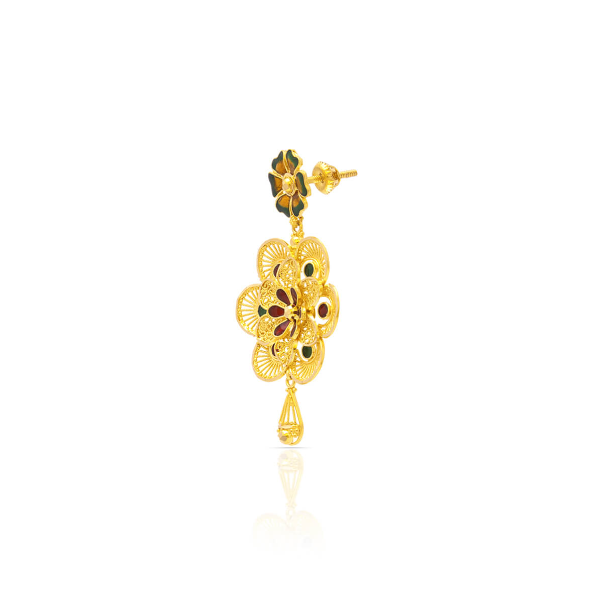 Opulent Blossom Grace Wedding Gold Necklace