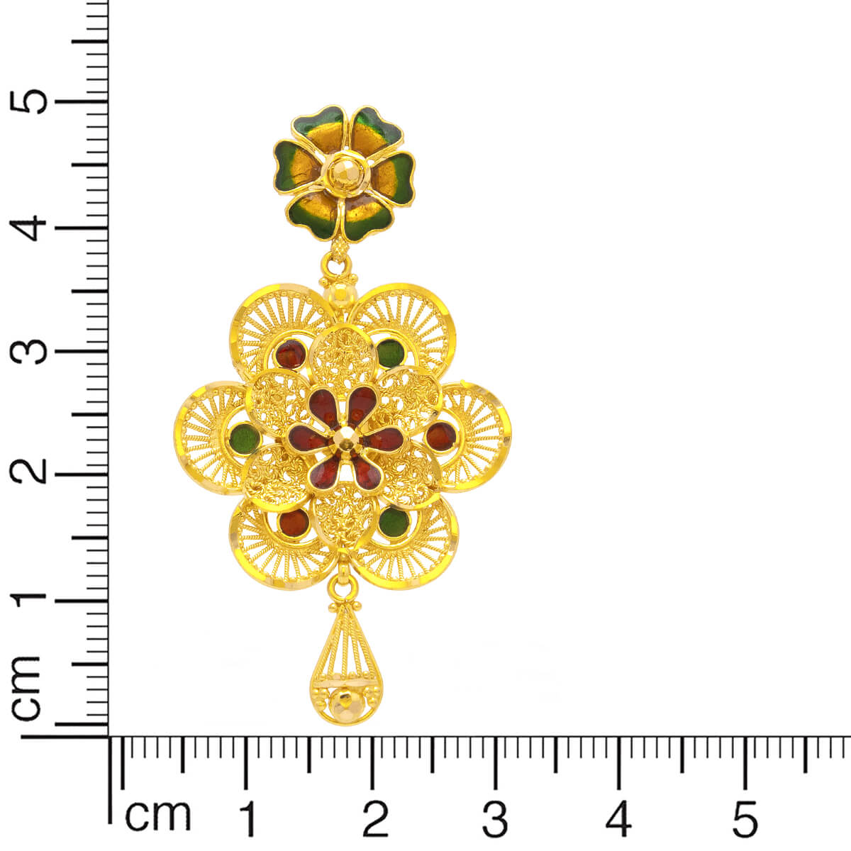 Opulent Blossom Grace Wedding Gold Necklace
