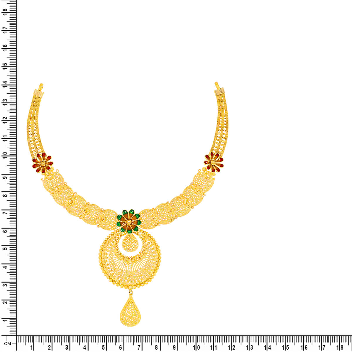 Blossom Majesty Wedding Gold Necklace