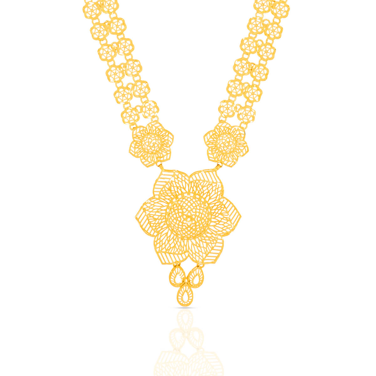 Majestic Glow Long Gold Necklace