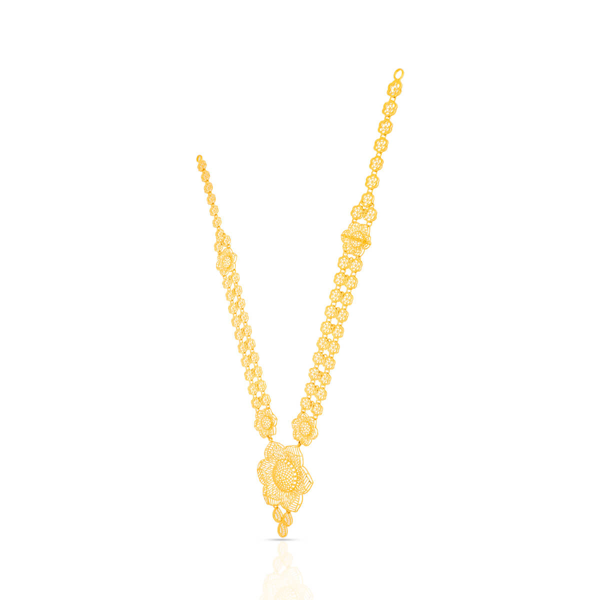Majestic Glow Long Gold Necklace