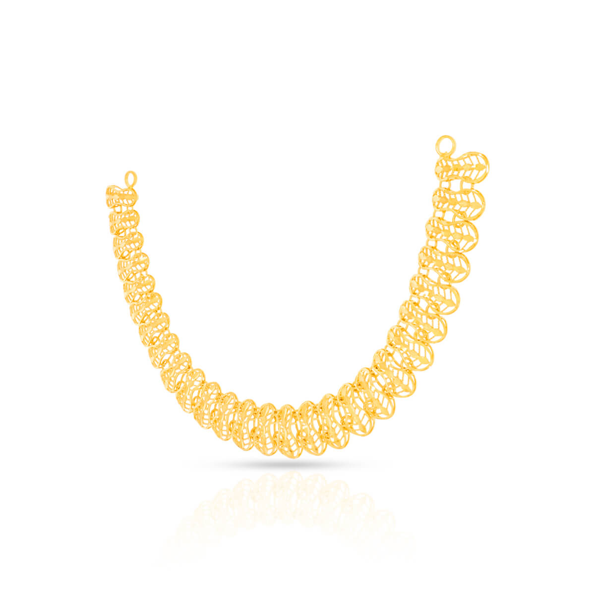 Bold Rose Gold Short Necklace and Earrings